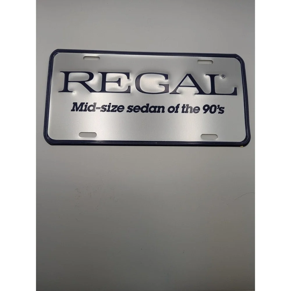 BUICK REGAL‎ GM CAR DEALERSHIP booster license plate Century Grand National CXL